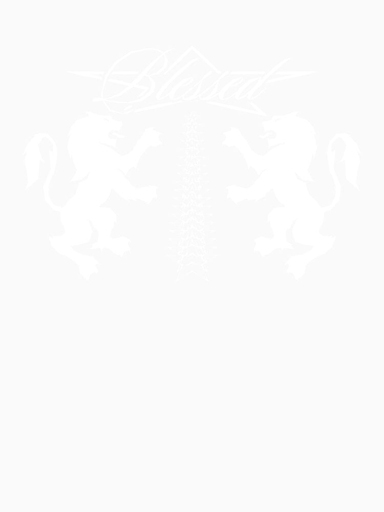 Blessed Lions Zigzag Stars Vintage Style Design by DWZ Design