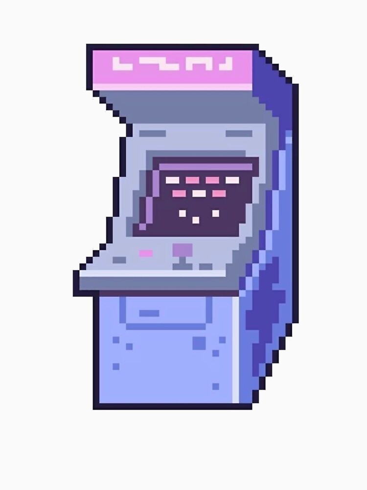 Retro Arcade Cabinet Pixel Art Design by The-SilentPlace