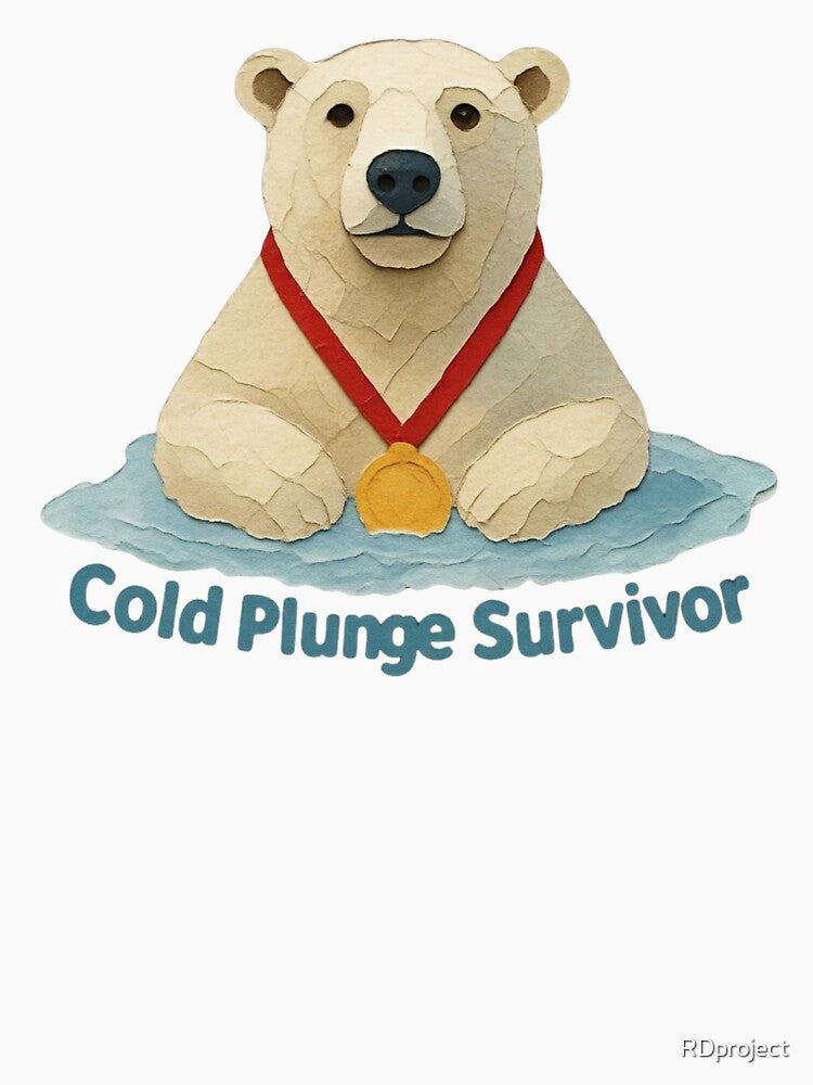 Cold Plunge Survivor – Polar Bear Gold Medalist Illustration by RDproject