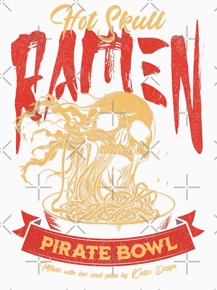 Ramen Pirate Bowl | Hot skull ramen pirate bowl by KalicoDesignUS