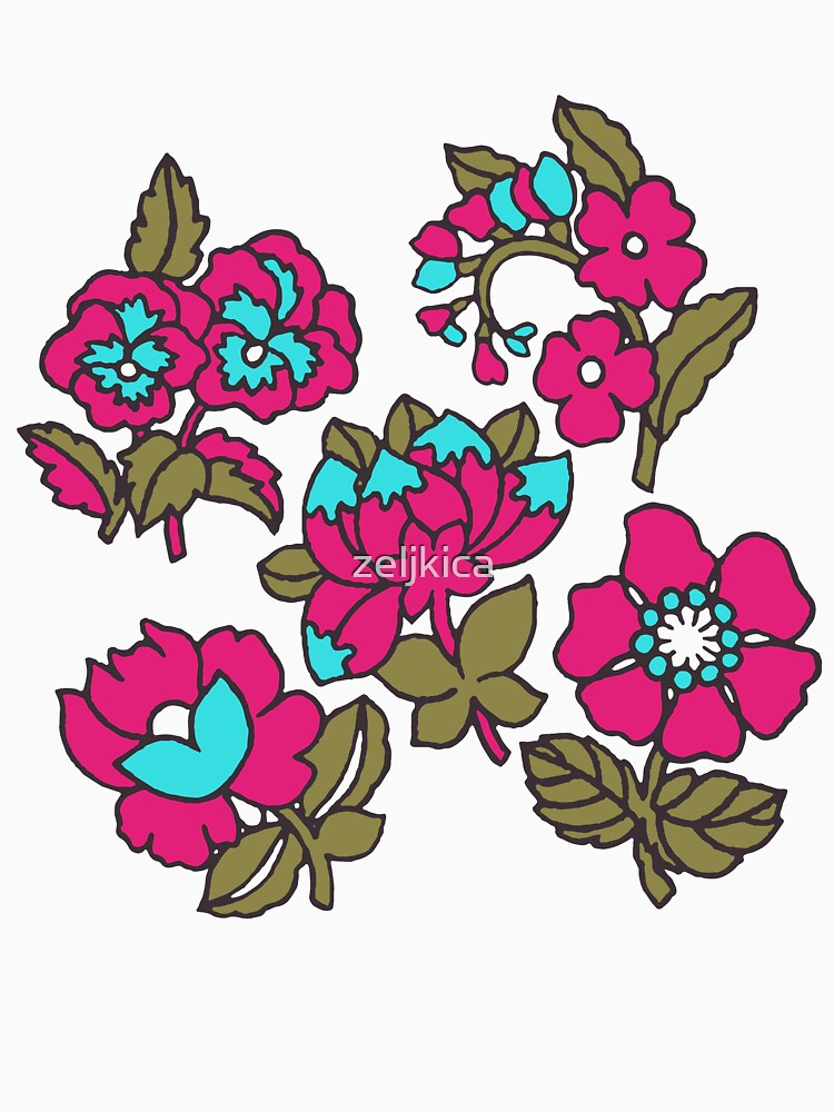 Retro Tapestry Pinky by zeljkica