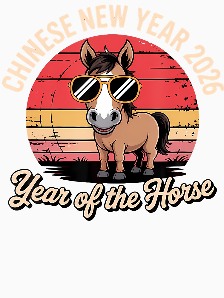 Chinese New Year 2026 Horse Sunglasses Lunar New Years by ConnieDora