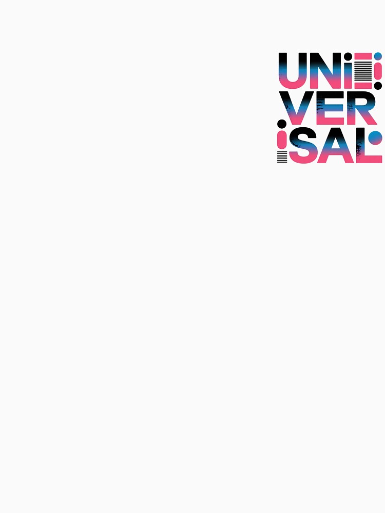 Retro Futuristic „UNIVERSAL” Typography – Neon Vaporwave Gradient Text Design by A&M