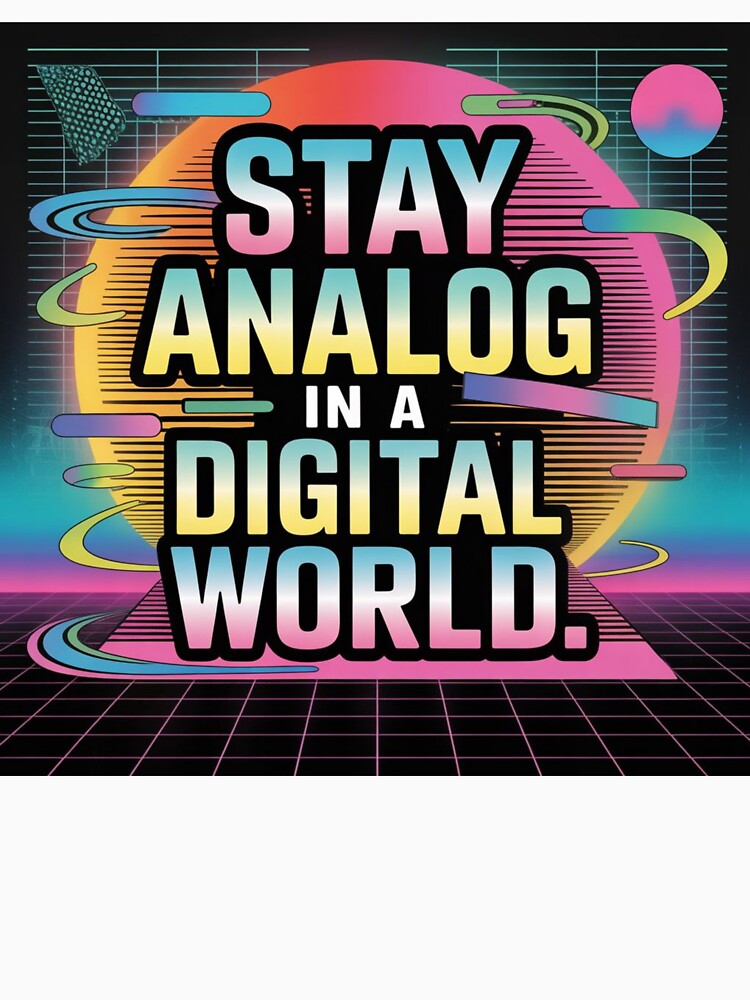 Stay Analog in a Digital World – Retro Y2K Glitch Art by Travelcases