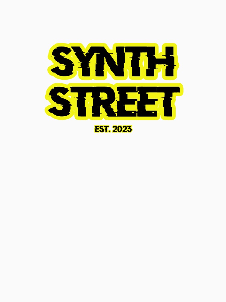 Synth Street Logo Black/Yellow by SynthStreet