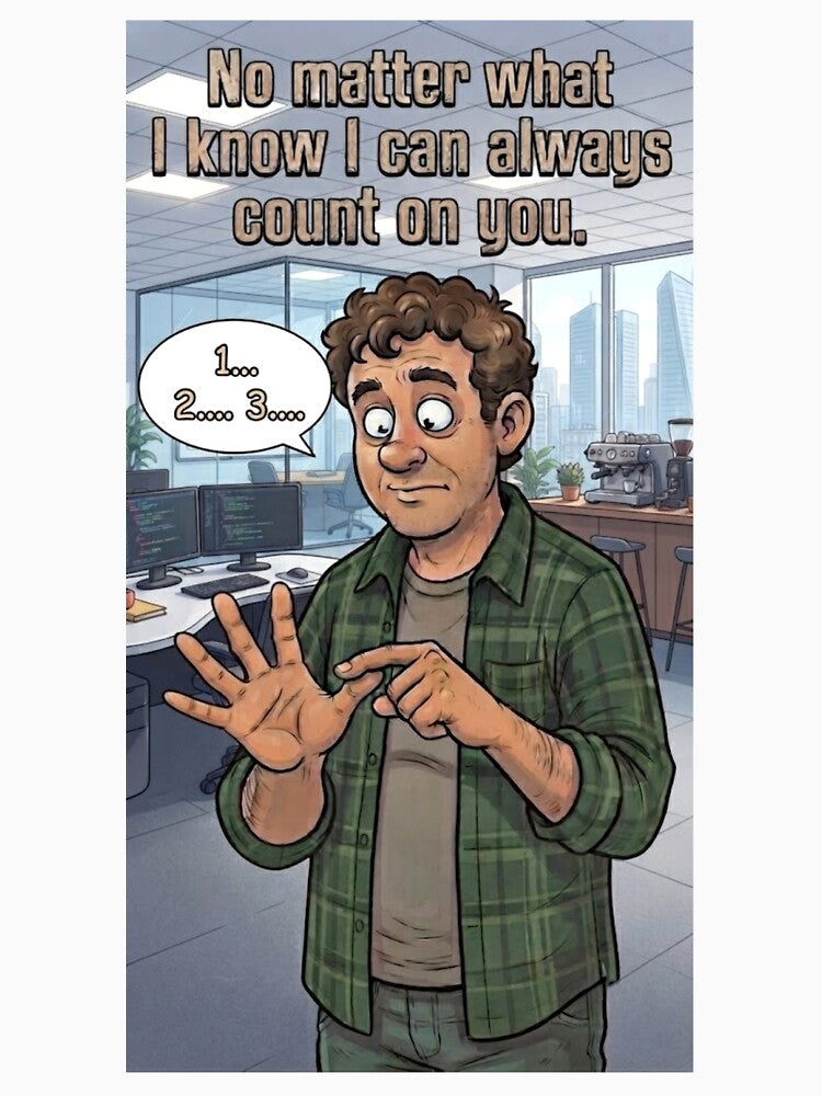 No Matter What I Know I Can Always Count On You Office Humor Funny Math by Billys-Orbit