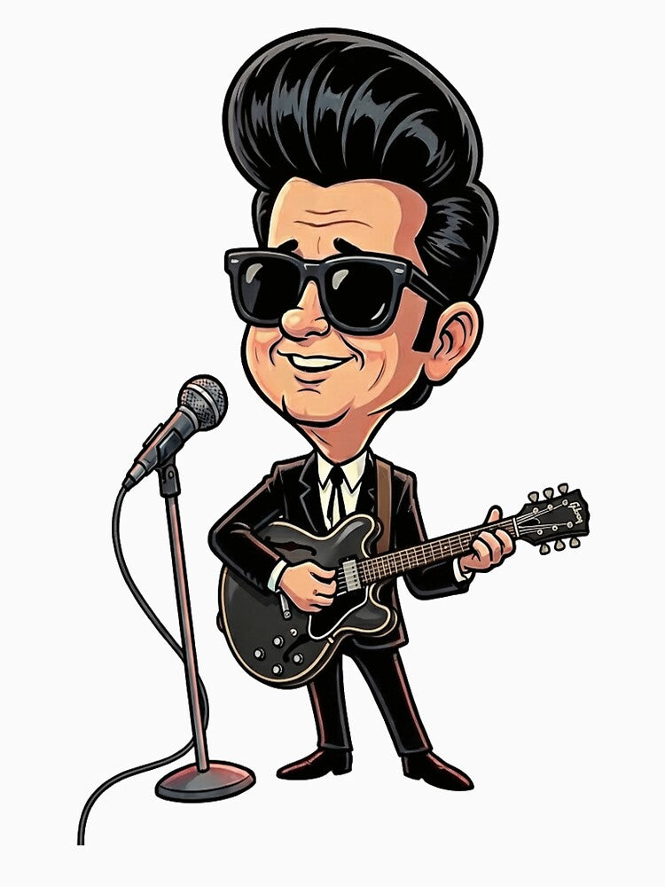 Roy Orbison - Cartoon by Bigkite