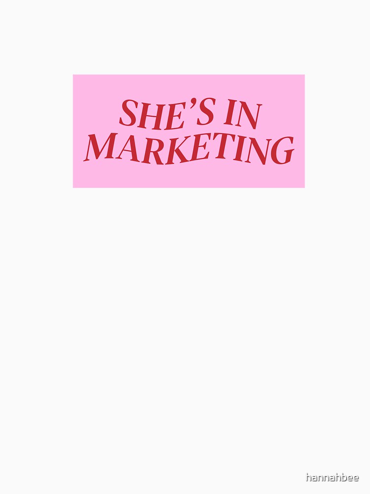 She's In Marketing Pink and Red Corporate Girl Aesthetic by hannahbee