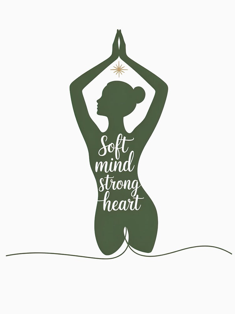 Soft Mind Strong Heart with Star for Yoga Practice and Zen Living by 108stillness