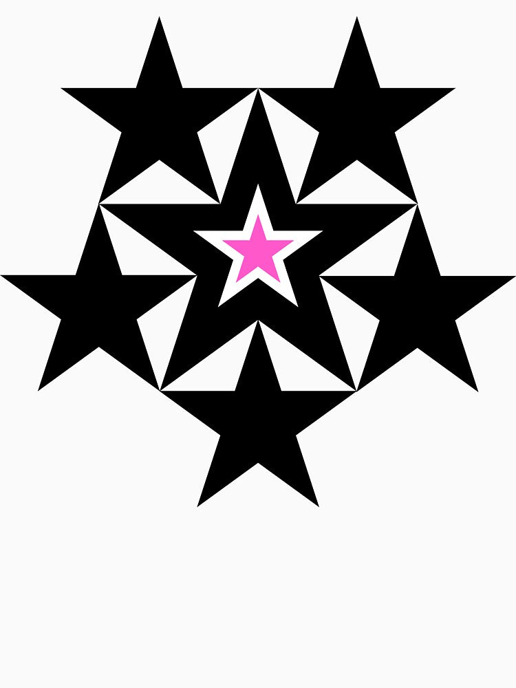 Y2K Cyber Goth Star Heart – Opium Aesthetic Geometric Emblem by MADBULL7