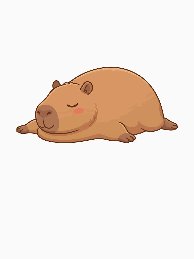 Melting Into Peace Lazy Capybara Puddle by Petzzz