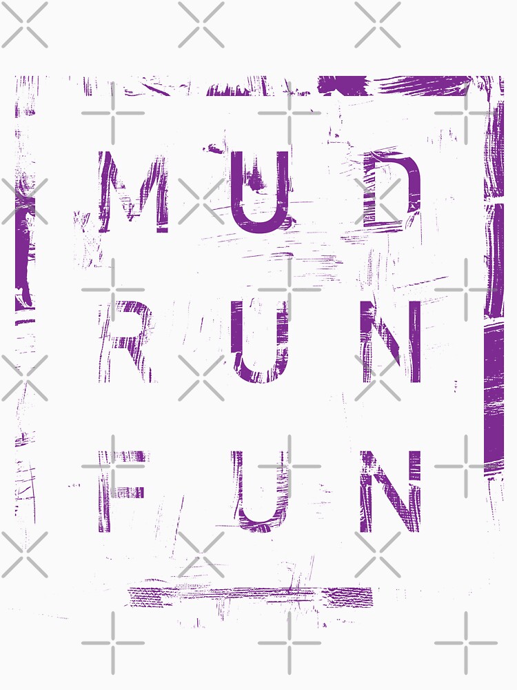 Mud Run Fun Tough Mudder PURPLE Trail Running and Marathon by BOBSMITHHHHH
