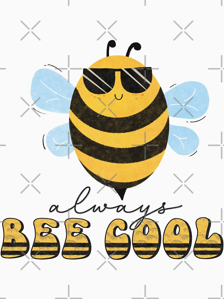 Bee cool shits, bee cool hats, bee cool shower curtain, bee cool backpack, bee cool dress, bee cool phone cases by Poussyarts