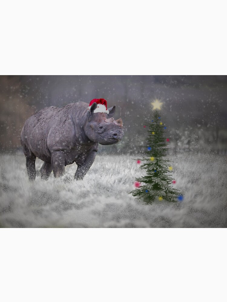 Rhino Santa by Conservation Art Emporium