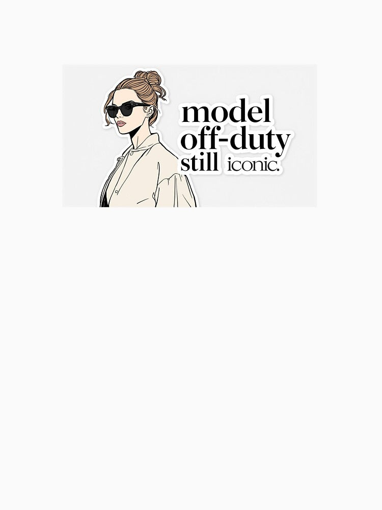 Model Off Duty Still Iconic Aesthetic Fashion Sticker by VNyA