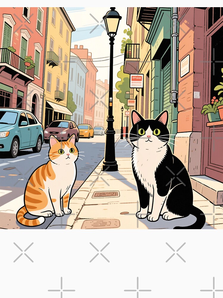 Street Cats – Urban Cool Cat Graffiti Style Design by MerlinWear