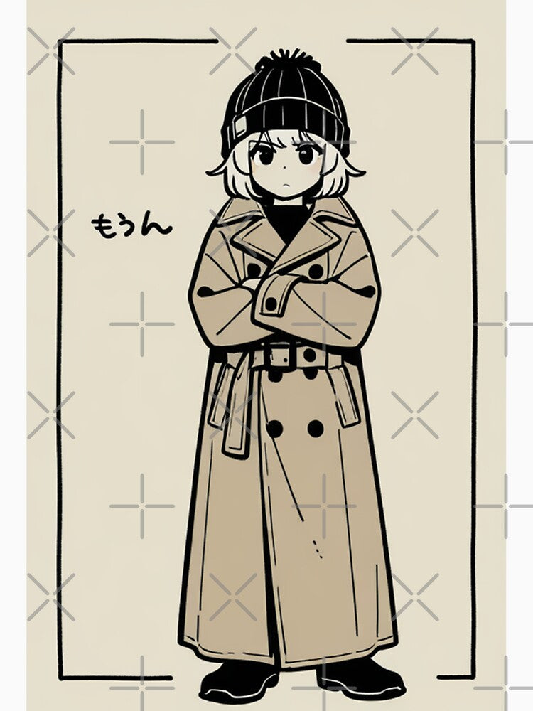 Fashion - Man in Black Trench Coat Beanie Streetwear Anime Variant 3 by AnimeShin
