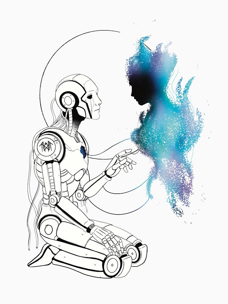 Your Robot Companion (Blue) Oversized by JerryCaruso