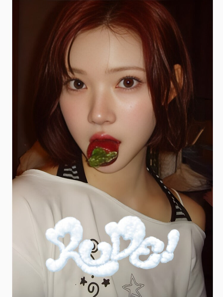 Hearts2Hearts Jiwoo Rude Unofficial K-pop Sticker Design by Valereekmerch