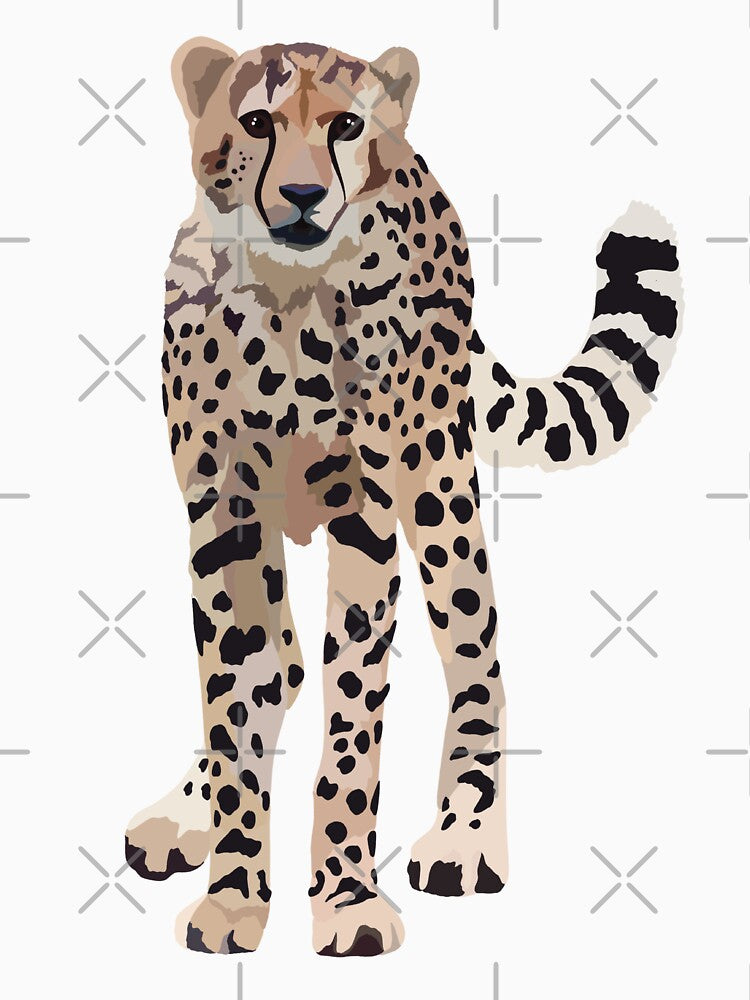 Cheetah Wildlife Big Cat Illustration by PrettylittlepastelUk