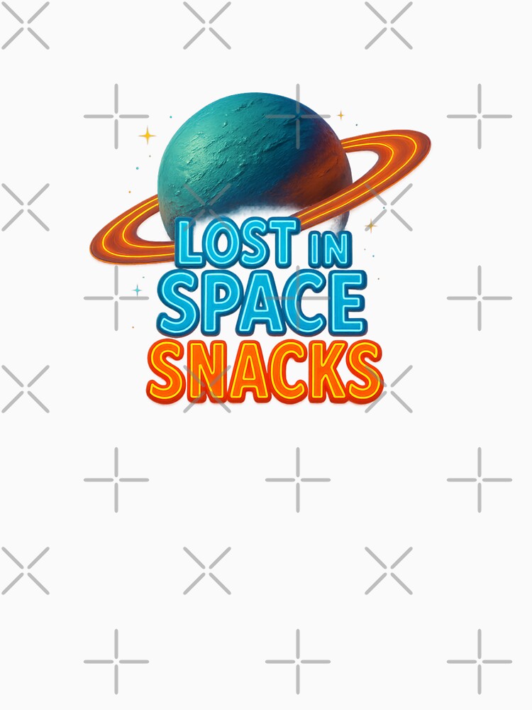 Lost in Space Snacks – Retro Neon Planet 3D Design by Tadeusz1