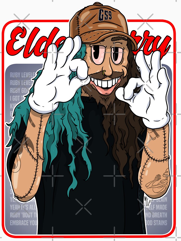 Ruby Da Cherry Retro Graphic by Elder-Berry-Art