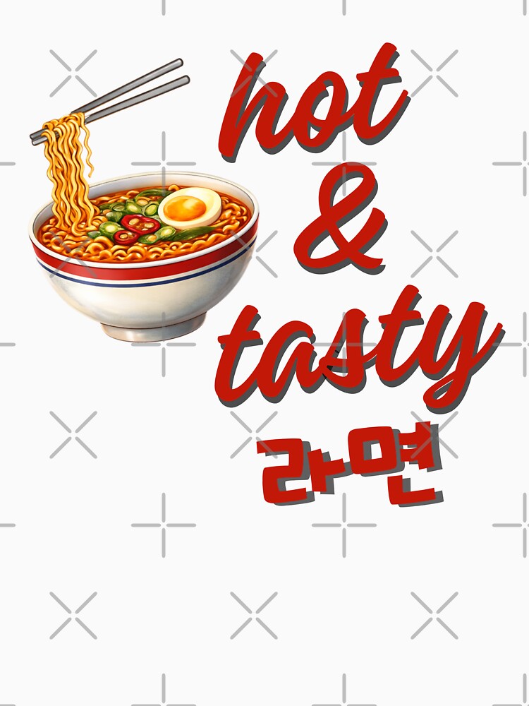 Hot & Tasty Ramyeon – Korean Spicy Noodle Soup Illustration by mycreastyle