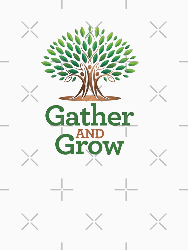 Gather and Grow Tree of Life - Community & Nature Logo by Mossypixels
