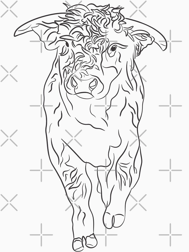 Simba the highland cow by LisaTrincaArt