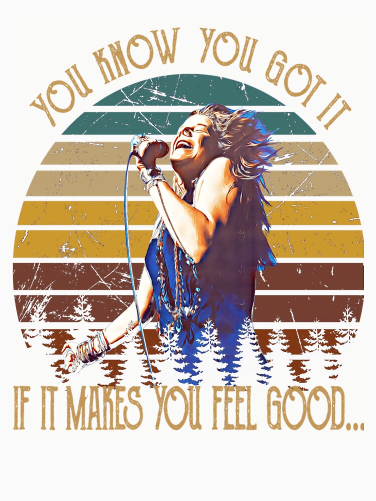 Striped Circle Janis Joplin Retro Portrait For Music Fans Gift For Concert Lovers by LailaMela