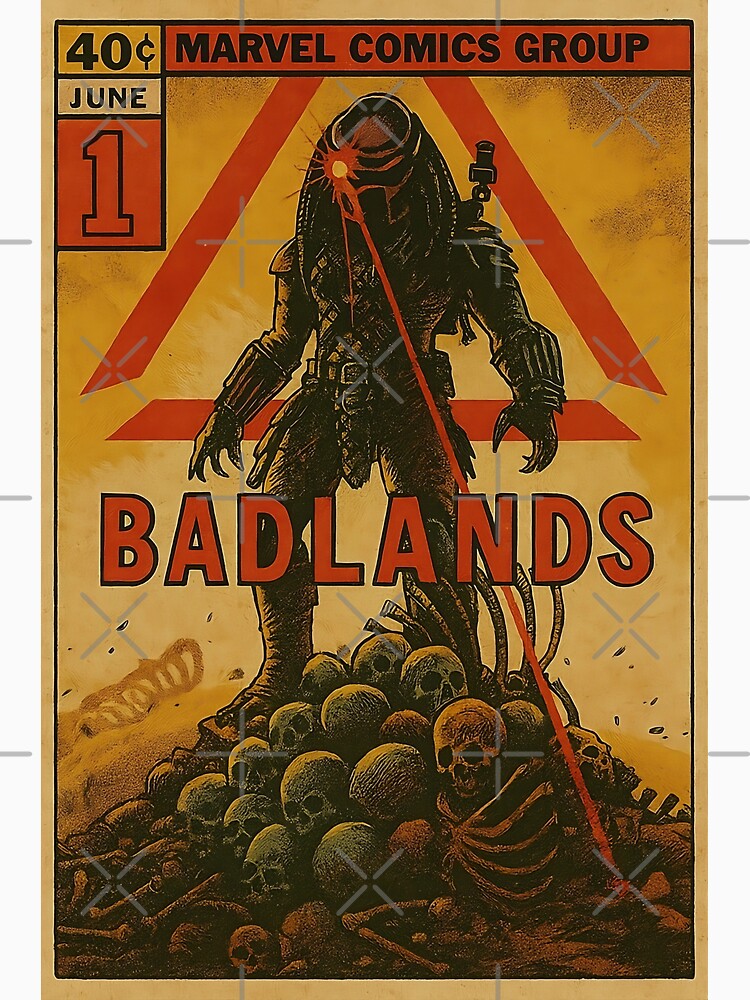 Predator Badlands Retro Comic Style Sci-Fi Artwork by AS94 Creative Designs