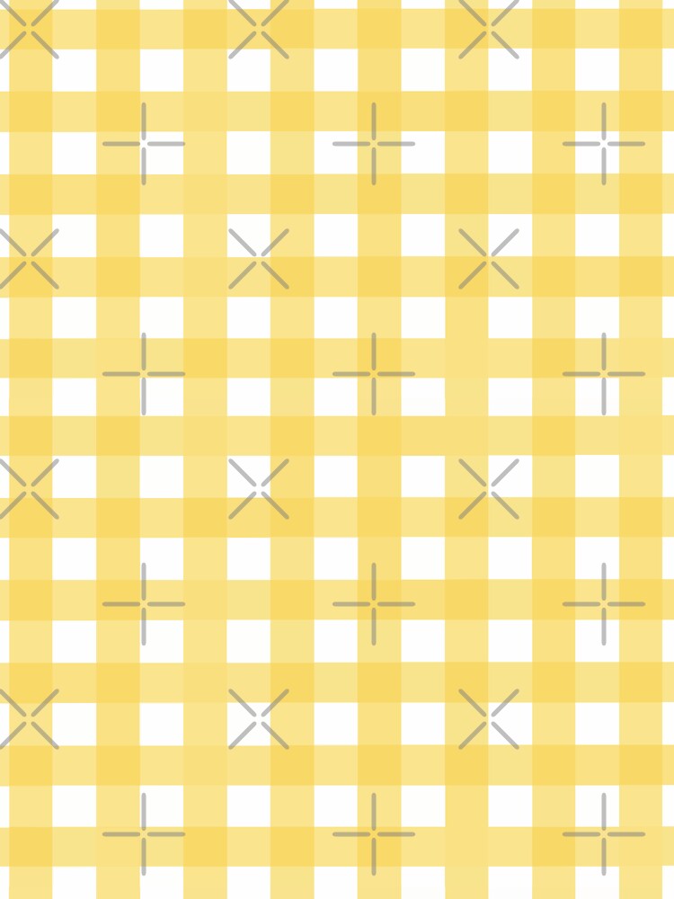 Bright Yellow Gingham Pattern by Zaya_art
