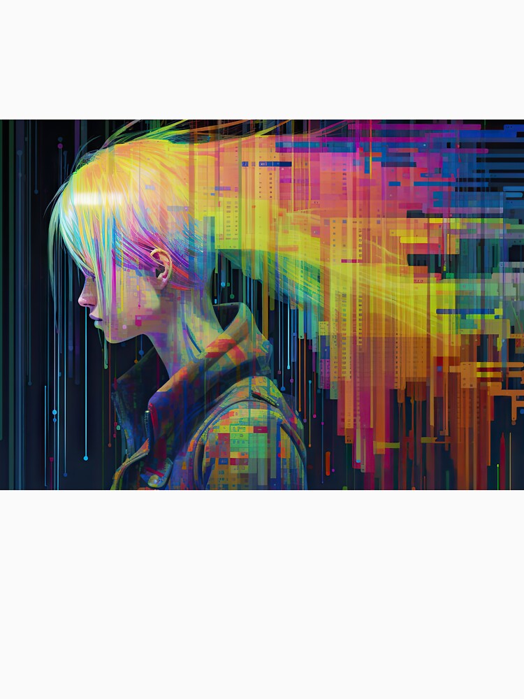 She's Using A Sandevistan! - Cyberpunk Retro Anime Art by AeonAcademy