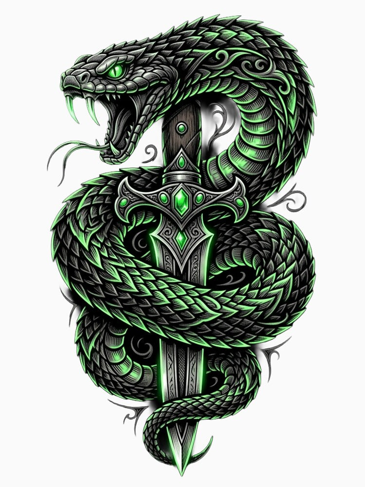 Snake & Dagger Street Design by Stickersdevelop