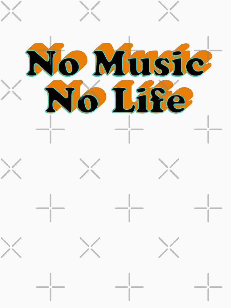 No Music No Life  - Vinyl Freak 1970s Vibe by The Sticker Bureau