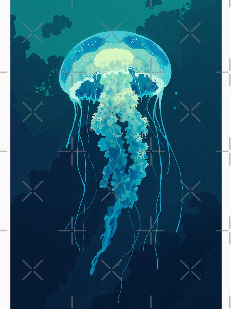 Luminescent lullaby drifting jellyfish by MadeByHaresShop