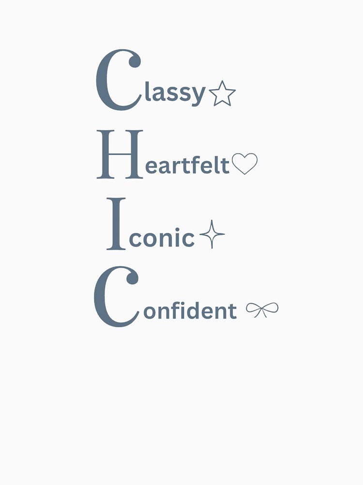 Chic Acrostic Typography | Slate Blue Minimalist Definition by Sparkle First Co.