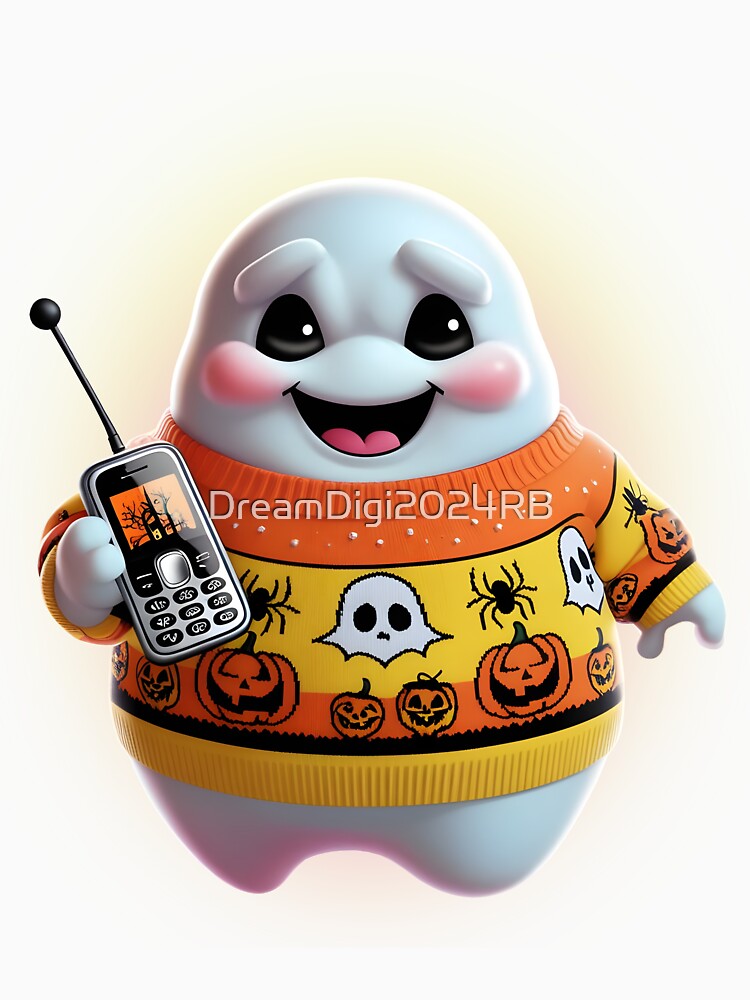 Cute ghost, funny horror sweater by DreamDigi2024RB