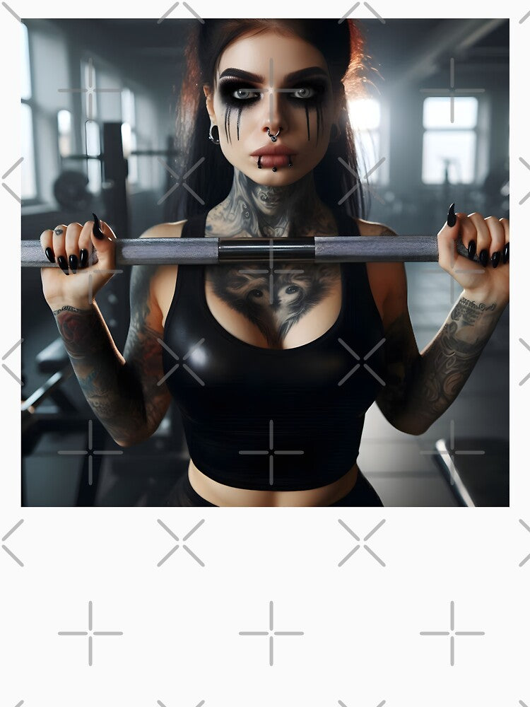 Dark Gothic Gym Girl by Skeelo702