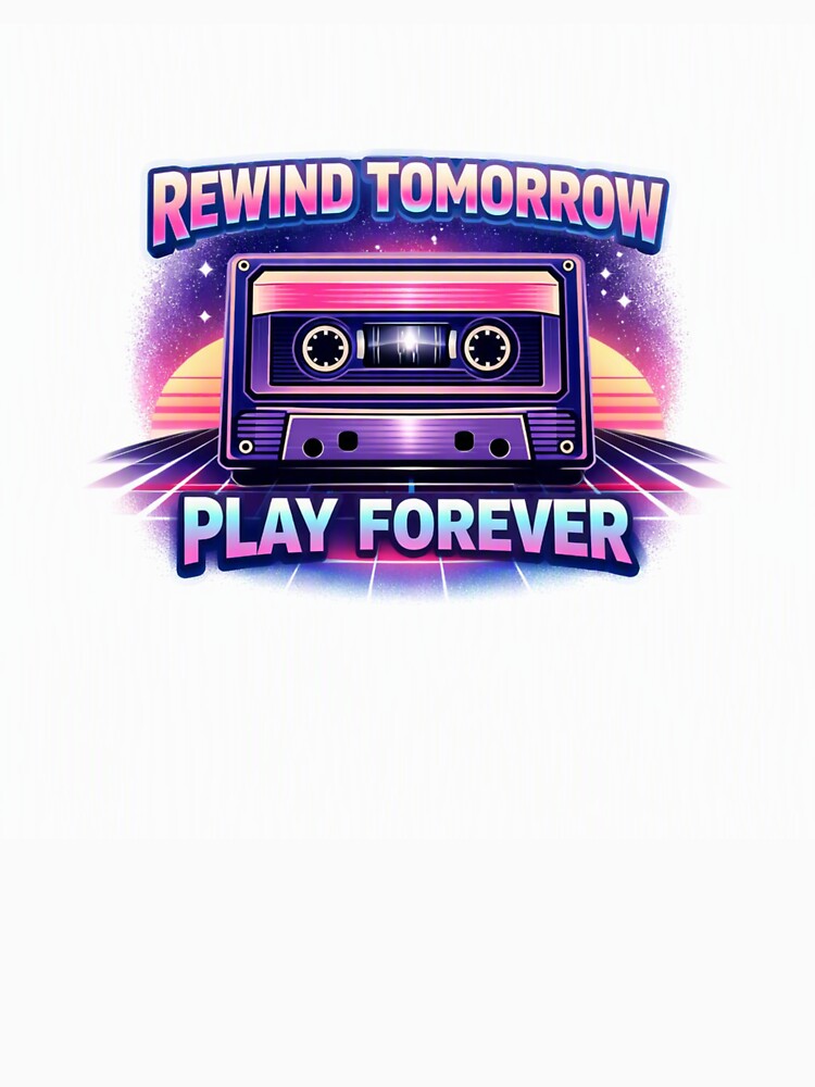 Rewind Tomorrow – Play Forever Retro Cassette by Selfique Bloom