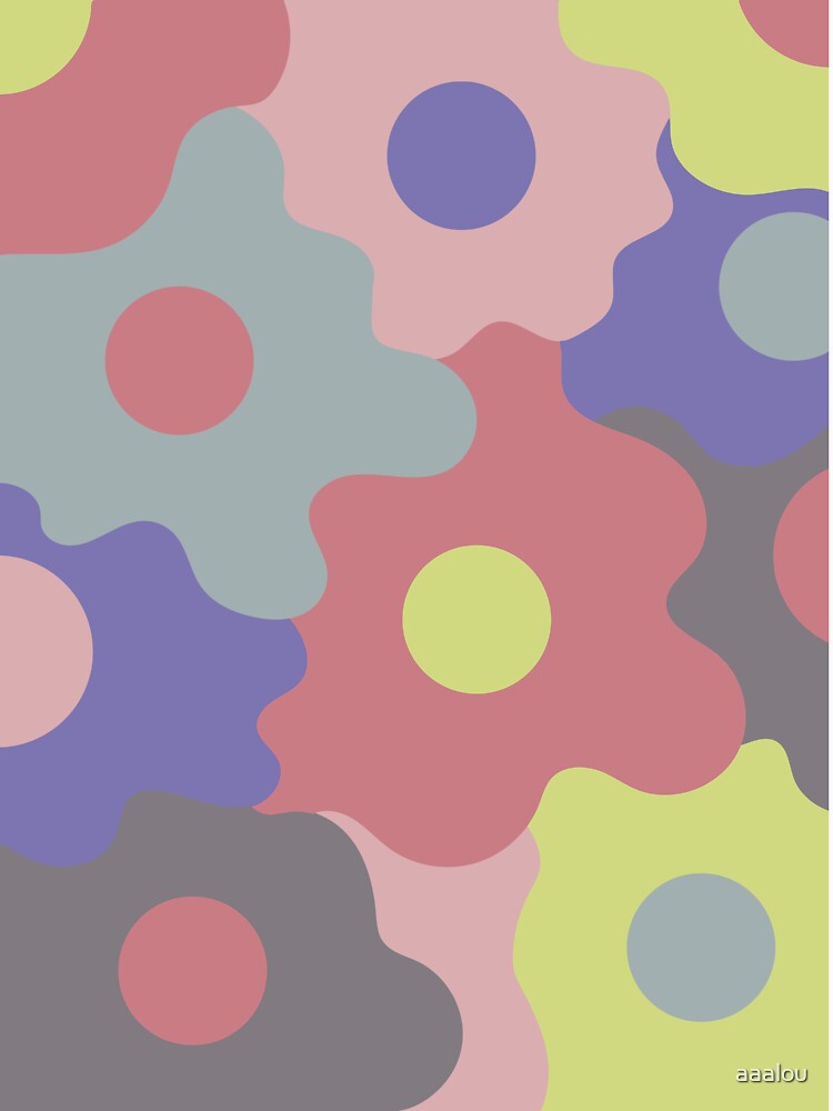 Retro Groovy Flowers - Soft Summer Seasonal Color Palette by aaalou