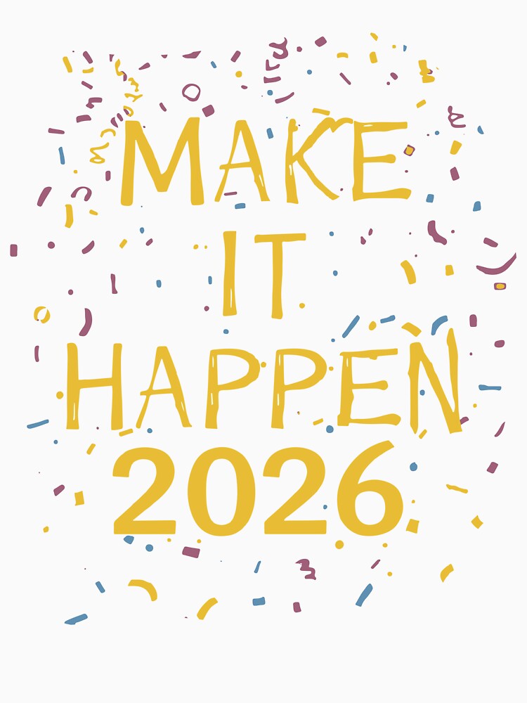 Make It Happen 2026 Sprinkles Motivation by DavidTeeStudio