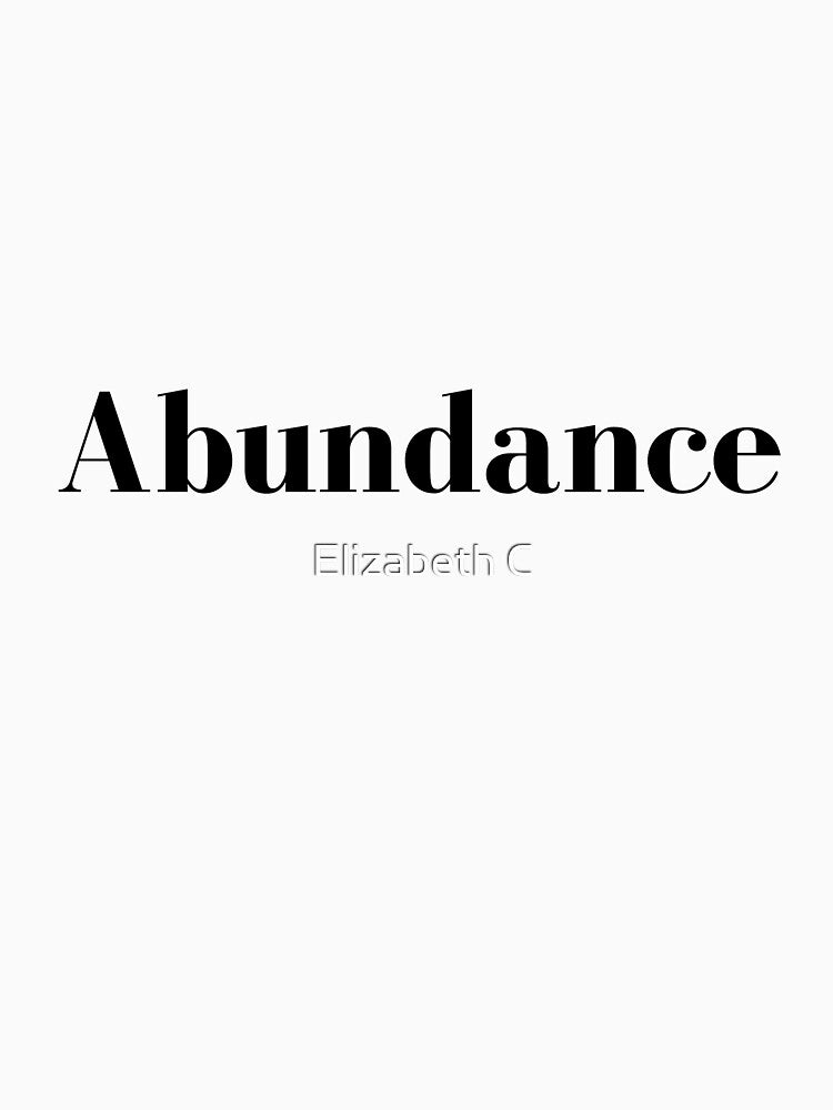 Abundance Minimalist Daily Powerful Affirmation by ElizabethCoelho