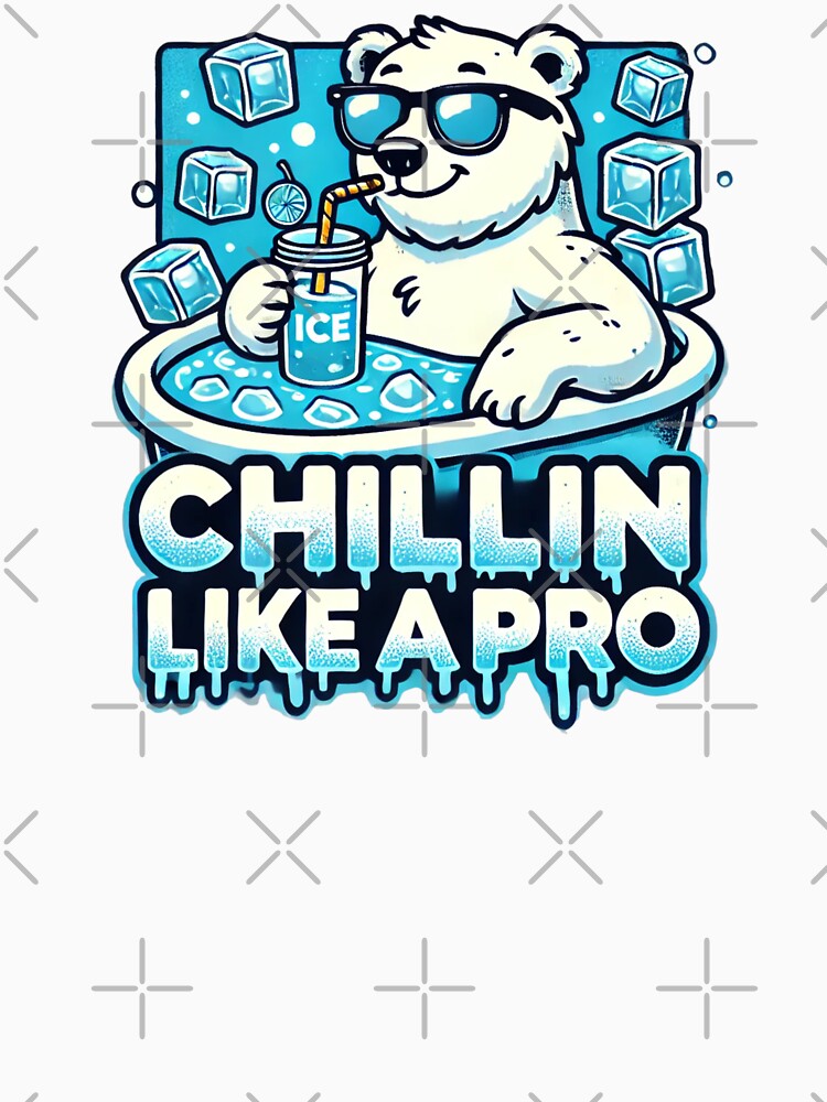 Chillin like a pro Polar Bear design by  Any Mood Designs
