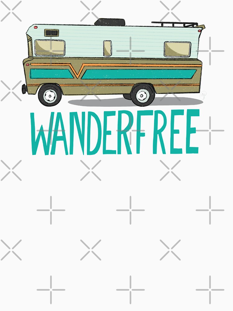 RV Camper Wanderfree by AmyJCreative