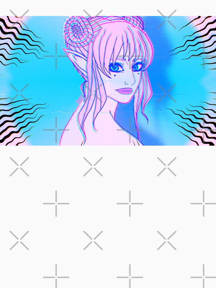 Retro Kawaii Anime Elf Vaporwave Inspired by LyAnMeArt