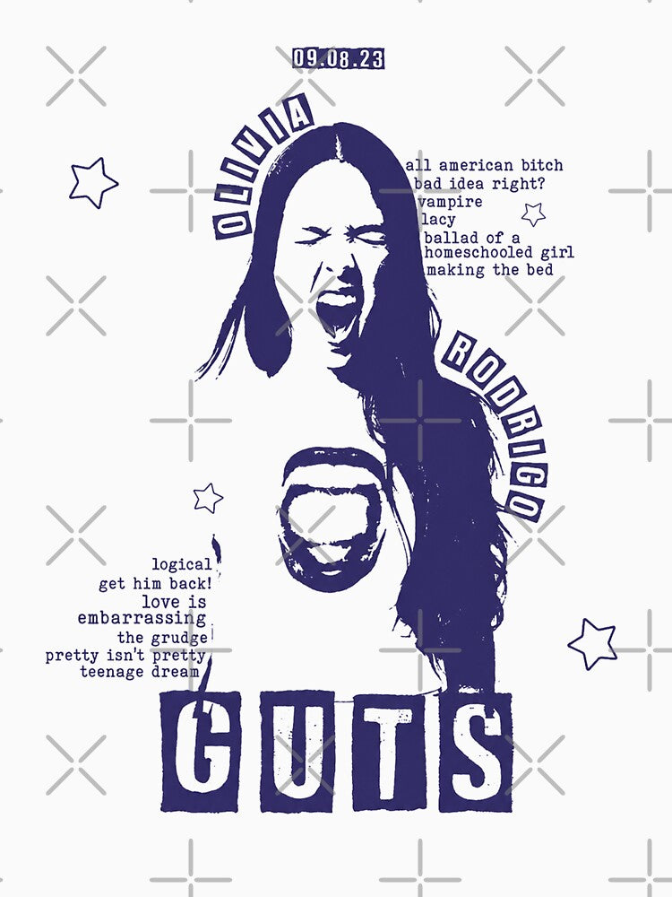 Olivia Rodrigo Guts Tour Poster Art by gringoods
