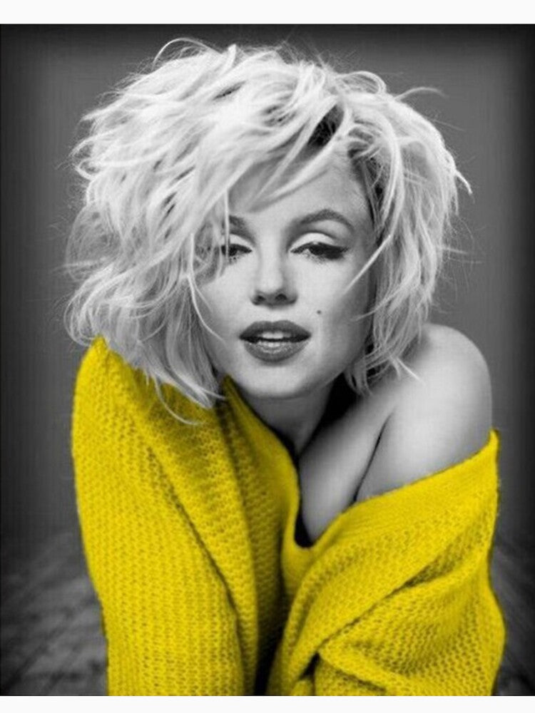 Marylin Monroe in yellow painting by gracillisJeane