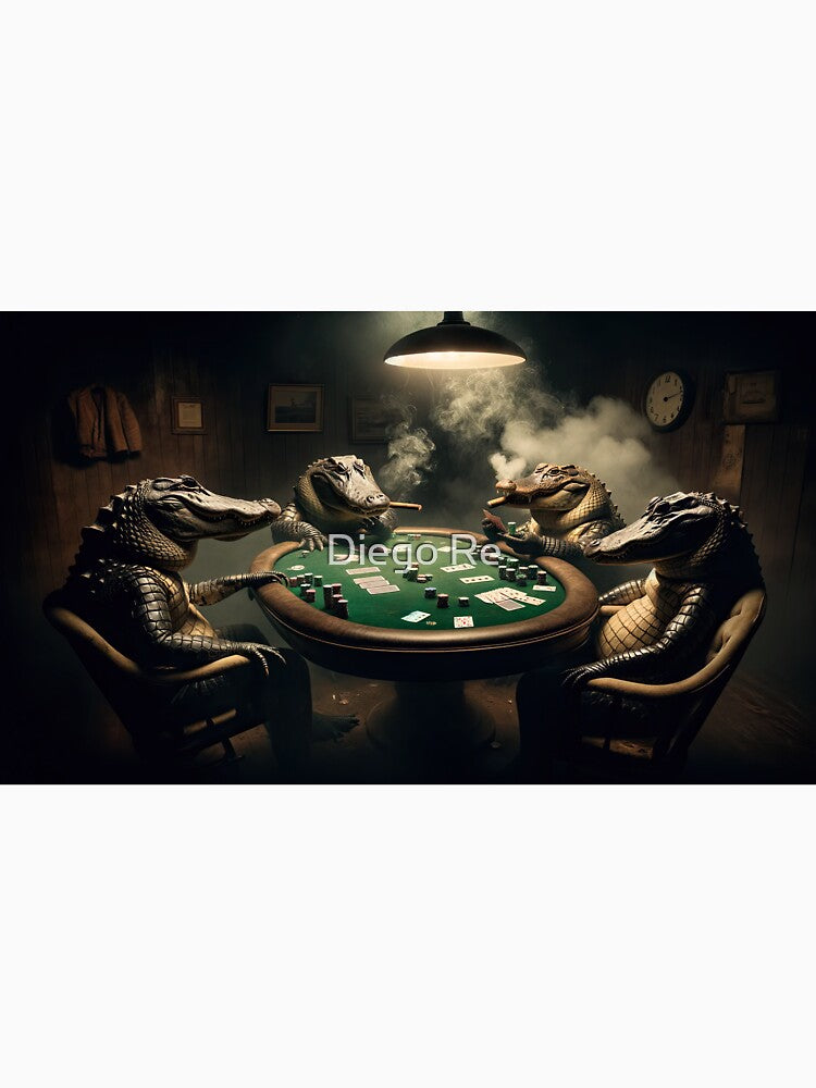 Alligators Playing Poker by Diego Re