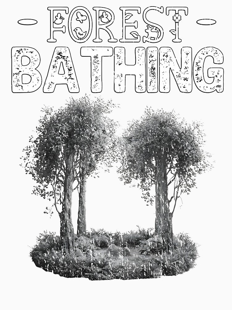 Forest Bathing wilderness hiking Nature Therapy Trees forest is my happy place by Jt41